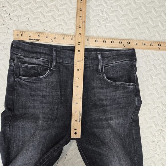 Mother Jeans Womens 28 The Looker Ankle Fray Stargazing Black Charcoal Gray Crop - Picture 11 of 13